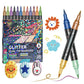🎨Marqueurs pinceaux à effet pailleté🥇✨ : Créez des œuvres scintillantes en toute fluidité 🥳 (🌈24 à 96 couleurs | Écriture fluide sans bouchons | Ne traverse pas le papier📝)