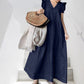 👗50 % DE RÉDUCTION ! ✨ Robe longue en jean à col en V – Coupe décontractée, confortable et parfaite pour un usage quotidien 🌸
