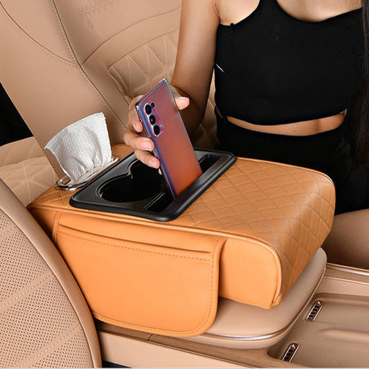 🚗 Coussin d’accoudoir voiture multifonction – Confort et rangement amélioré | -50% 🔥