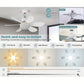📢📢50 % DE RÉDUCTION !! ⏰ Ventilateur suspendu portable 2-en-1 avec télécommande — Idéal pour la chambre, le bureau et les voyages 🏠