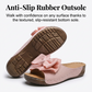 👡 50% DE RÉDUCTION! 🎀 Sandales Compensées à Bout Ouvert & Nœud Papillon pour Femmes – Élégantes, Confortables & Parfaites pour l'Été ☀️