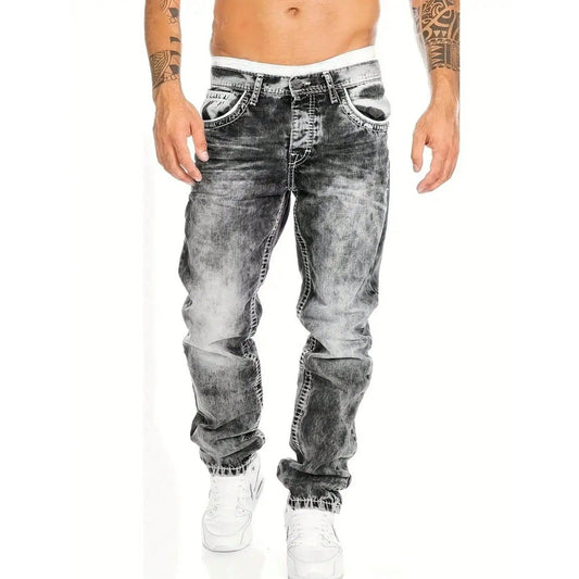 📢📢50 % de réduction !! ⏰Jean en denim extensible créatif à la mode pour hommes, style minimaliste adapté à l'été, style Emo