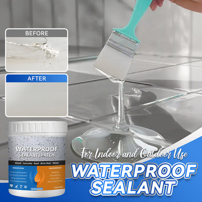 Mastic imperméable transparent pour usage intérieur et extérieur