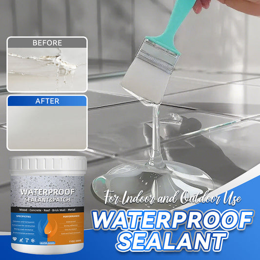 Mastic imperméable transparent pour usage intérieur et extérieur