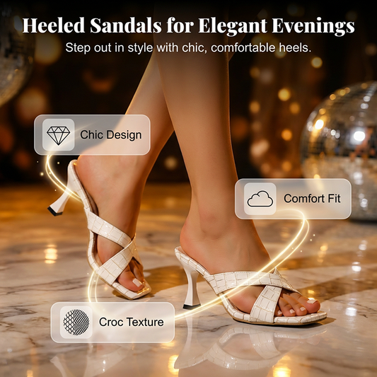 📢📢60 % de réduction !! ⏰Sandales à talons et à bout ouvert pour femmes, à enfiler