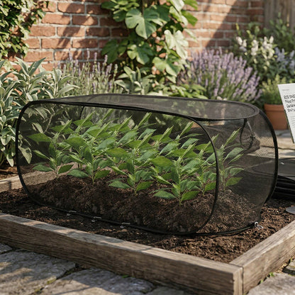 🌱50 % DE RÉDUCTION MAINTENANT ! ✨ Cache-plantes pliable et pliable en filet – Protège vos plantes, design respirant et installation facile 🌿