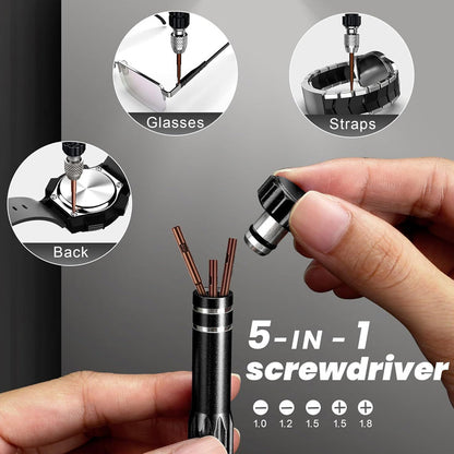 📢📢50 % de réduction !! ⏰Trousse d'outils professionnelle pour la réparation de montres