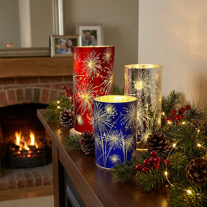 📢📢50 % de réduction !! ⏰Lampe festive en forme de feu d'artifice sans flamme