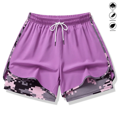 📢📢50 % de réduction !! ⏰Women's Casual Athletic Shorts with Built-in Liner