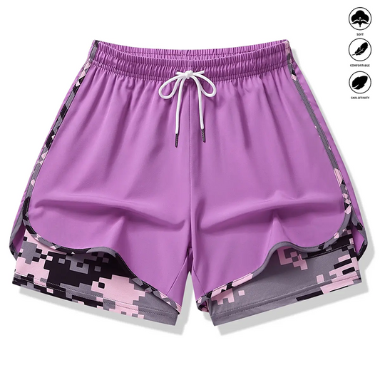 📢📢50 % de réduction !! ⏰Women's Casual Athletic Shorts with Built-in Liner