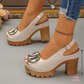 📢📢60 % de réduction !! ⏰Sandales élégantes à bout ouvert et boucle à talons