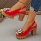 📢📢60 % de réduction !! ⏰Sandales élégantes à bout ouvert et boucle à talons