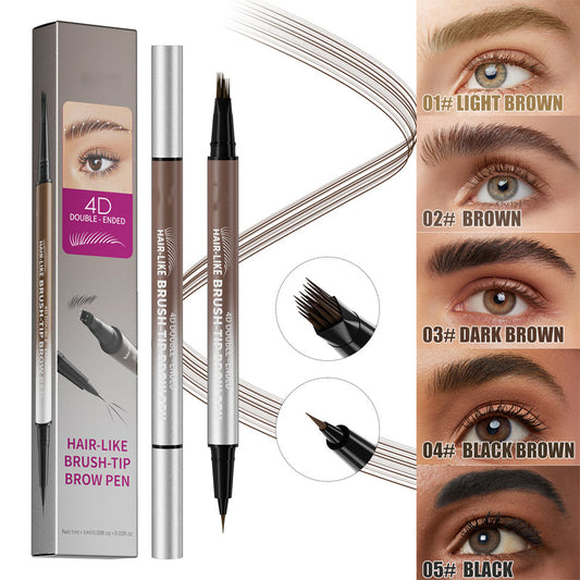 📢📢50 % de réduction !! ⏰Stylo à sourcils liquide imperméable 2-en-1