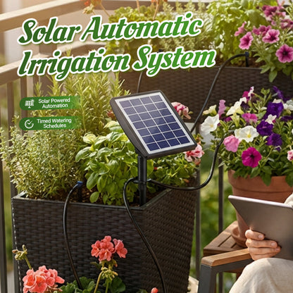 📢📢60 % de réduction !! ⏰Système d'irrigation goutte à goutte automatique à énergie solaire