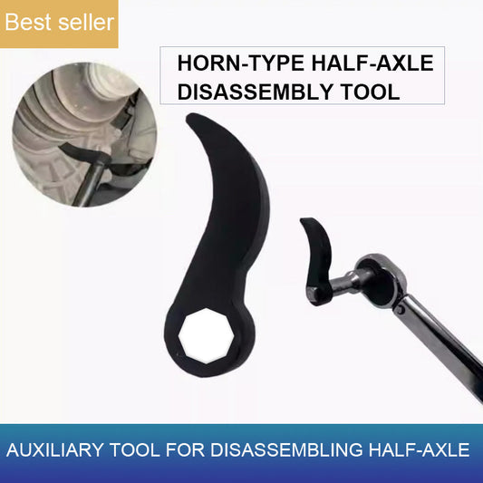 🔧 1 ACHETÉ = 1 OFFERT! 🚙 Clé à Demi-Arbre en Forme de Croissant – S’adapte à la Plupart des Véhicules, Robuste & Facile d’Utilisation 🛠️
