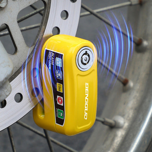 📢📢60 % de réduction !! ⏰Verrou à disque antivol avec alarme pour moto🔒
