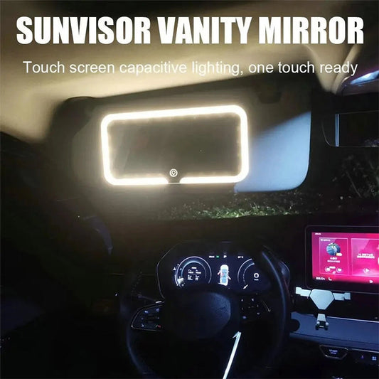 📢📢60 % de réduction !! ⏰Miroir de courtoisie à LED pour pare-soleil de voiture