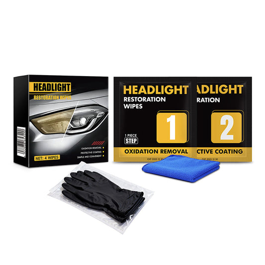 📢📢2 achetés，le 3e offert⏰Kit de nettoyage en deux étapes pour la restauration des phares de voiture