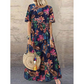 📢📢50 % DE RÉDUCTION !!!⏰ 🌿 | Pure Cotton Long Skirt – Vintage Print & Relaxed Fit 🌸