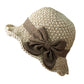 👒🌞 PROMO -60% ! Chapeau de Soleil Tressé avec Nœud – Large Bord, Ajustable & Pliable pour Voyage (Kaki/Beige)
