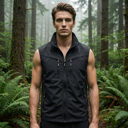 📢📢60 % DE RÉDUCTION !!!⏰Gilet utilitaire à multiples poches pour homme, pour l'extérieur