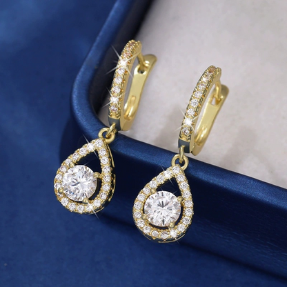📢📢50 % DE RÉDUCTION !!!⏰ Boucles d'oreilles créoles pendantes élégantes en forme de goutte