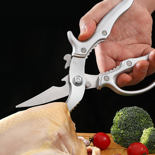 ✂️ ACHETEZ 2, OBTENEZ 1 GRATUIT ! Ciseaux de Cuisine Multifonctions – Acier Inox, Ergonomiques & 5-en-1 🍗✨