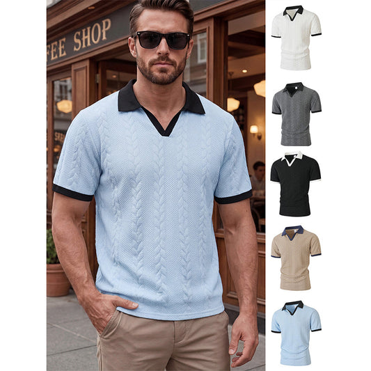 📢📢60 % DE RÉDUCTION !!!⏰Chemise en maille à manches courtes pour homme