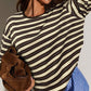 👚 40% DE RÉDUCTION! 🔥 Top Rayé Oversize Casual pour Femme – Tendance, Tissu Léger & Parfait Pour Un Look Décontracté Au Quotidien 🌸