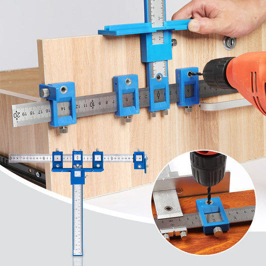 📢📢40 % DE RÉDUCTION !! ⏰Gabarit de Perçage Réglable pour Poignées & Ferrures – Précision, ABS Durable, Portable, Idéal Armoires Cuisine & Meubles 🛠️