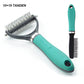 📢📢35 % DE RÉDUCTION !! ⏰ Brosse de toilettage double face pour animaux de compagnie