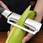 📢📢50 % DE RÉDUCTION !! ⏰🥒 Éplucheur 3-en-1 en Acier Inox – Lame Large, Ouvre-Bouteille & Poignée Ergonomique (Rouge/Noir)
