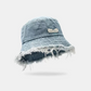 📢📢30 % DE RÉDUCTION !! ⏰Chapeau de protection solaire en denim effiloché, superposé et tendance