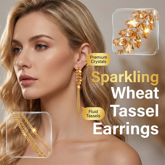 📢📢30 % DE RÉDUCTION !! ⏰Boucles d'oreilles élégantes ornées de pompons en forme d'épi de blé
