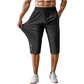 📢📢40 % DE RÉDUCTION !! ⏰Pantalon capri de sport à séchage rapide pour homme, avec poches zippées