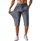 📢📢40 % DE RÉDUCTION !! ⏰Pantalon capri de sport à séchage rapide pour homme, avec poches zippées