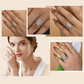 📢📢50 % DE RÉDUCTION !! ⏰Bague en diamant à taille fleur de glace haute teneur en carbone