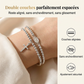 Bracelet à perles de chapelet à double tour