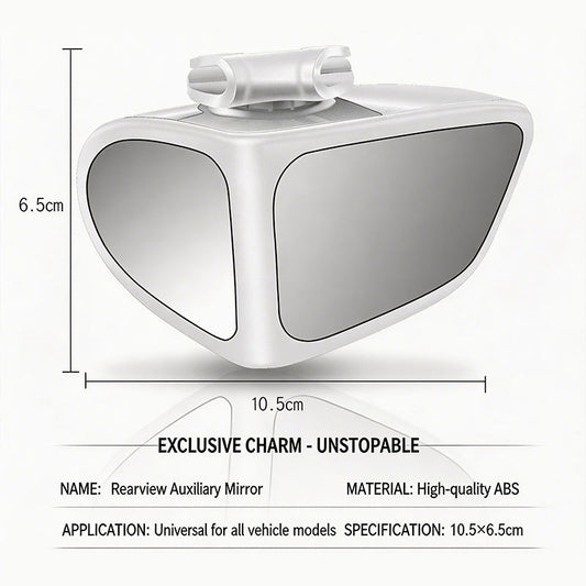 📢📢40% DE RÉDUCTION !! ⏰ Rétroviseur Angle Mort Double Objectif – Verre Convexe – Réglable 360° & Vue Trottoir for Conduite Sécurisée 🛡️