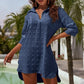 📢📢40 % DE RÉDUCTION !! ⏰Chemise décontractée oversize en mousseline jacquard pour femme