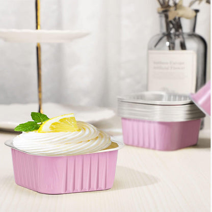 📢📢40 % DE RÉDUCTION !! ⏰Lot de 10 moules à pâtisserie jetables en papier d'aluminium avec couvercles