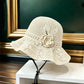 📢📢40 % DE RÉDUCTION !! ⏰Chapeau bob au crochet pour femme, orné d'une fleur