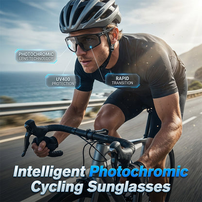📢📢50 % DE RÉDUCTION !! ⏰Lunettes de soleil photochromiques pour le cyclisme avec protection UV400