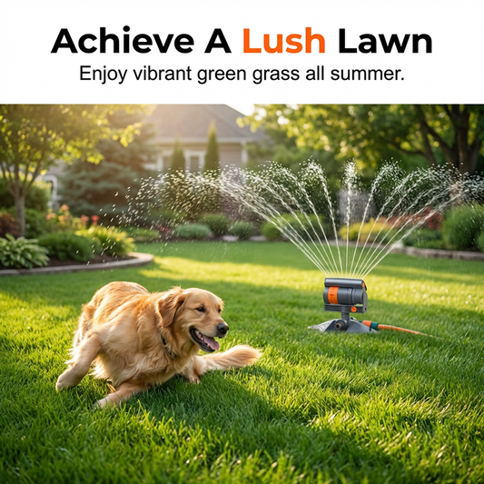 📢📢50 % DE RÉDUCTION !! ⏰Arroseur de jardin rotatif automatique à large couverture