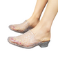 Square Toe Breathable Hollow-Out Slides