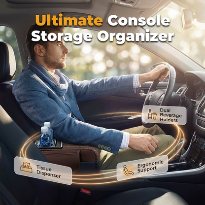 📢📢40 % DE RÉDUCTION !! ⏰Boîte de rangement multifonctionnelle pour console de voiture et accoudoir