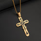 Ornate Vintage-Style Cross Pendant Necklace