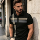 📢📢40 % DE RÉDUCTION !! ⏰Haut à col et manches courtes rayé pour homme 🌿