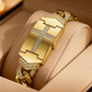 📢📢50 % DE RÉDUCTION !! ⏰ Montre Croix en Cristal Étincelant – Cadran Rectangulaire & Bracelet Métal Haute Gamme 🔥