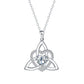 📢📢50 % DE RÉDUCTION !! ⏰Collier avec pendentif en forme de cœur au motif de nœud celtique